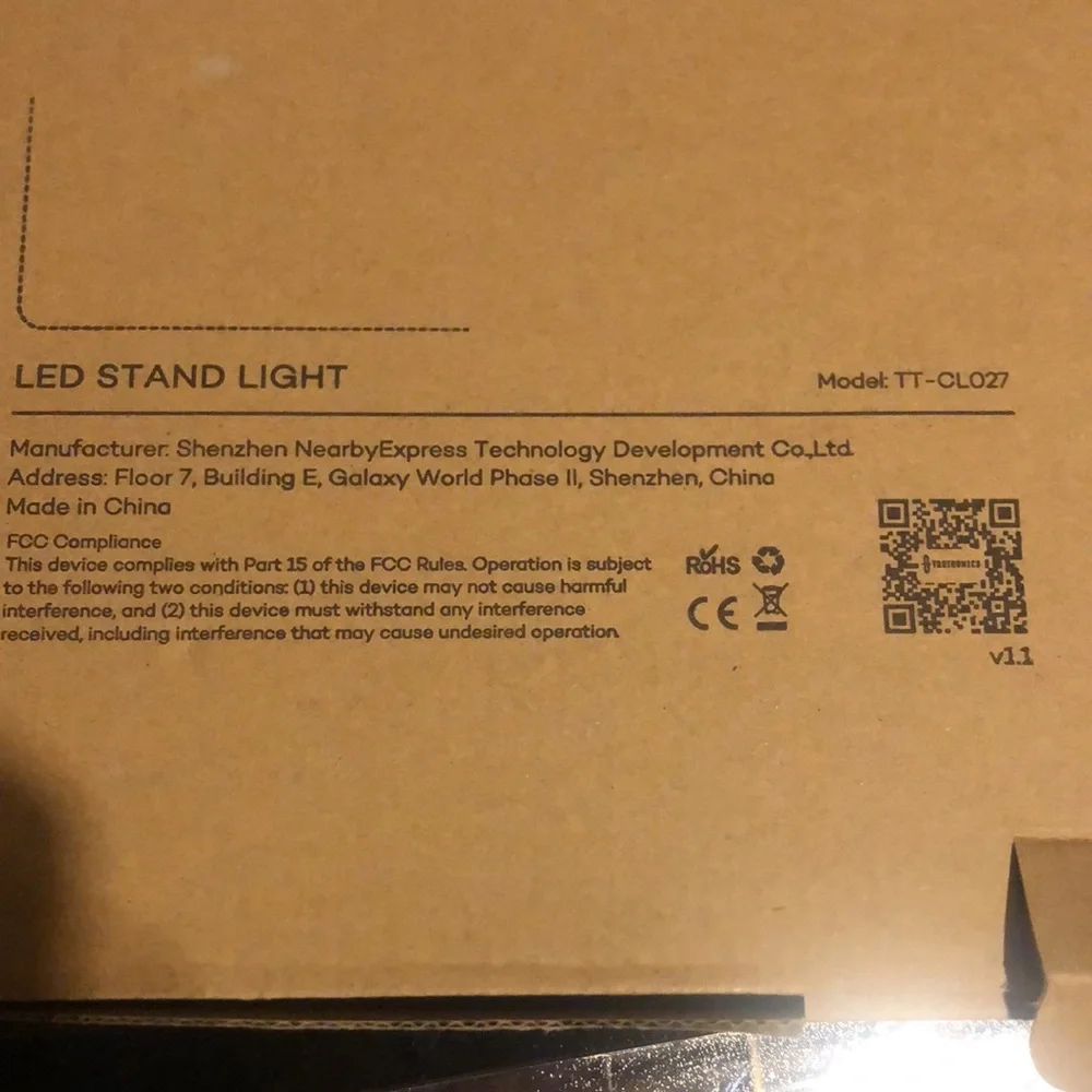 Ring light with tripod stand